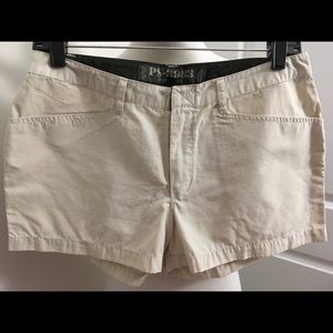 Periscope cream colored shorts